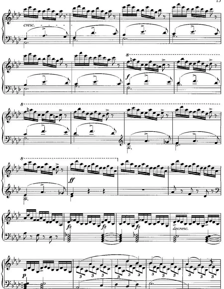 不可不弹的世界钢琴名曲：即兴曲（第4首）