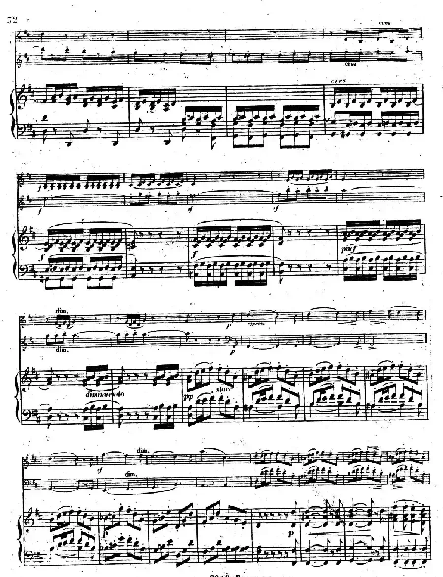 Piano Trio No.1 in d Minor Op.49（d小调第一钢琴三重奏·第三乐章）