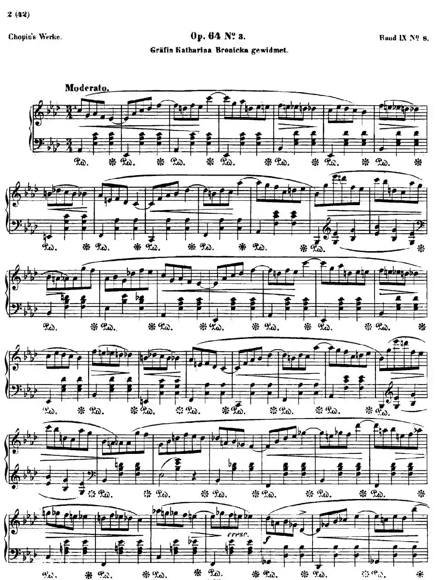 降A大调圆舞曲Op.64-3 