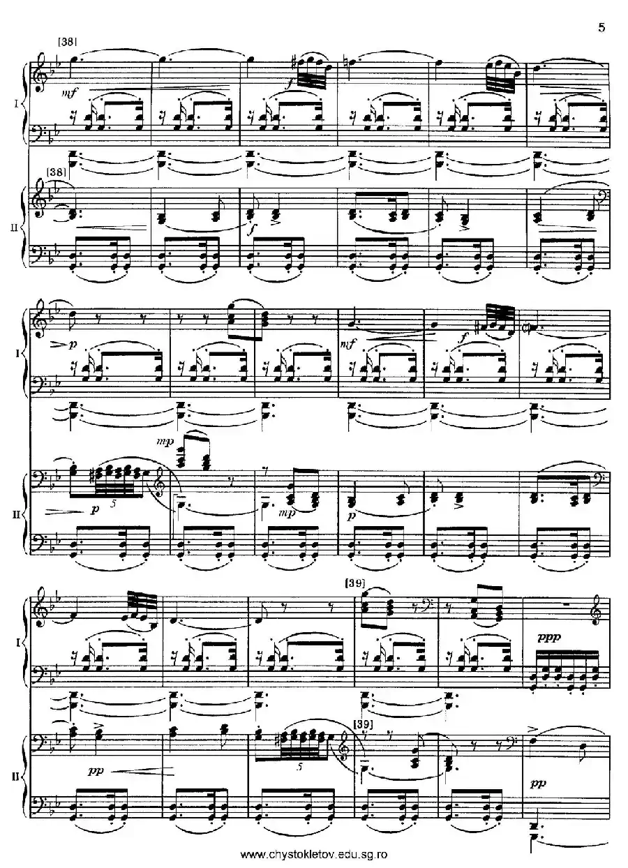Nutcracker Op.71 芭蕾舞剧《胡桃夹子》（改编双钢琴版·第四部分）