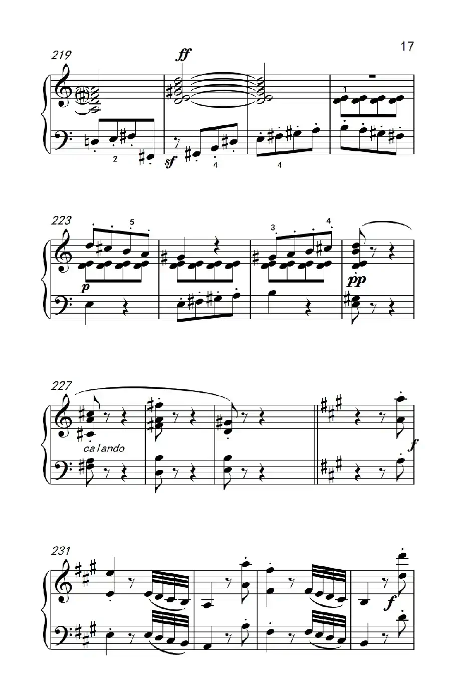 奏鸣曲 Opus 2 Nr.2 第一乐章(贝多芬奏鸣曲集 1)