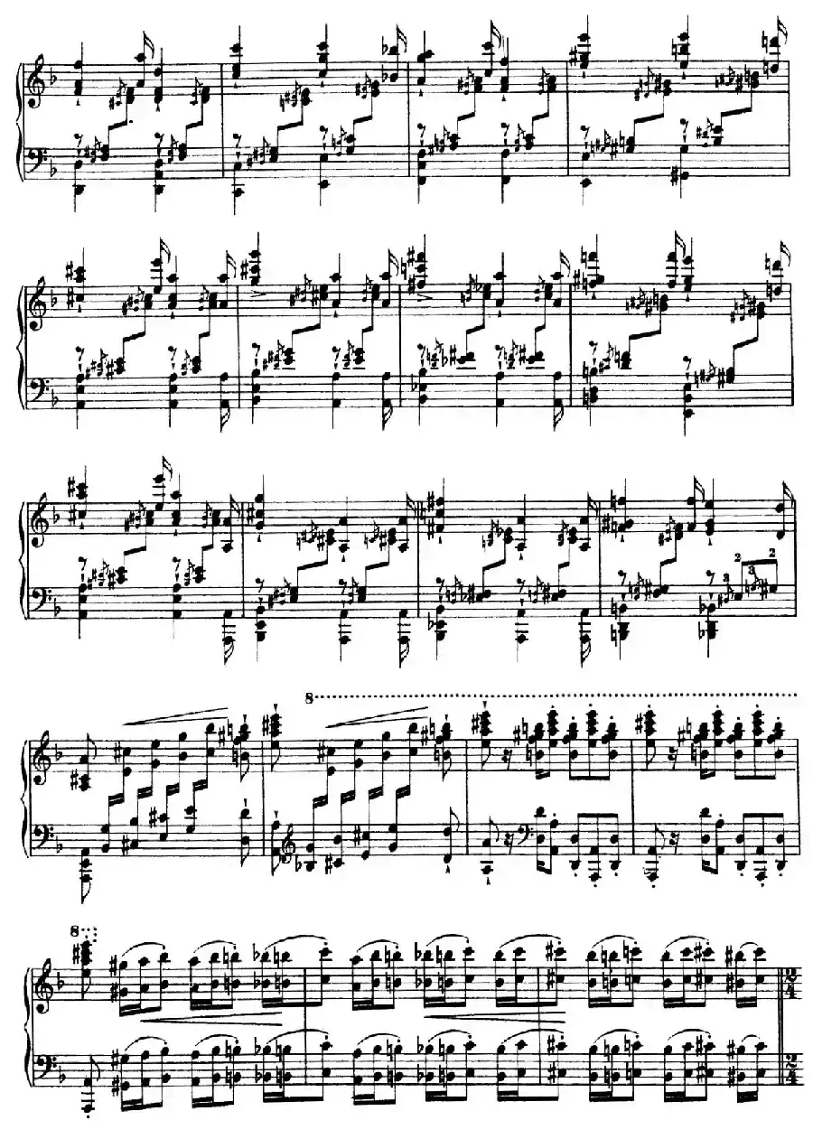 12 Etudes d'execution Transcendante S.139（12首超技练习曲·4）