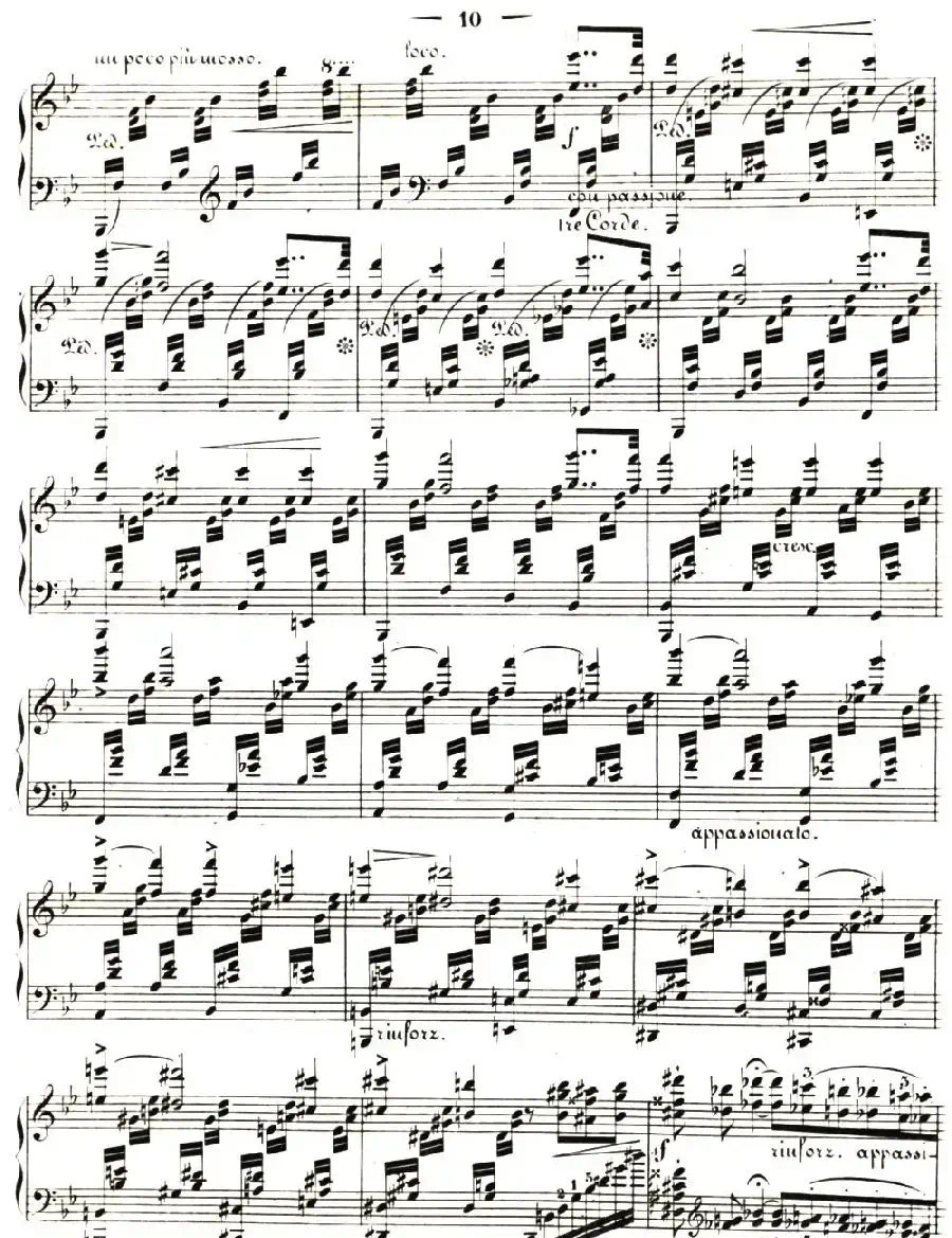 李斯特音乐会练习曲 S144（1 悲歌 降A大调 S144 Il）