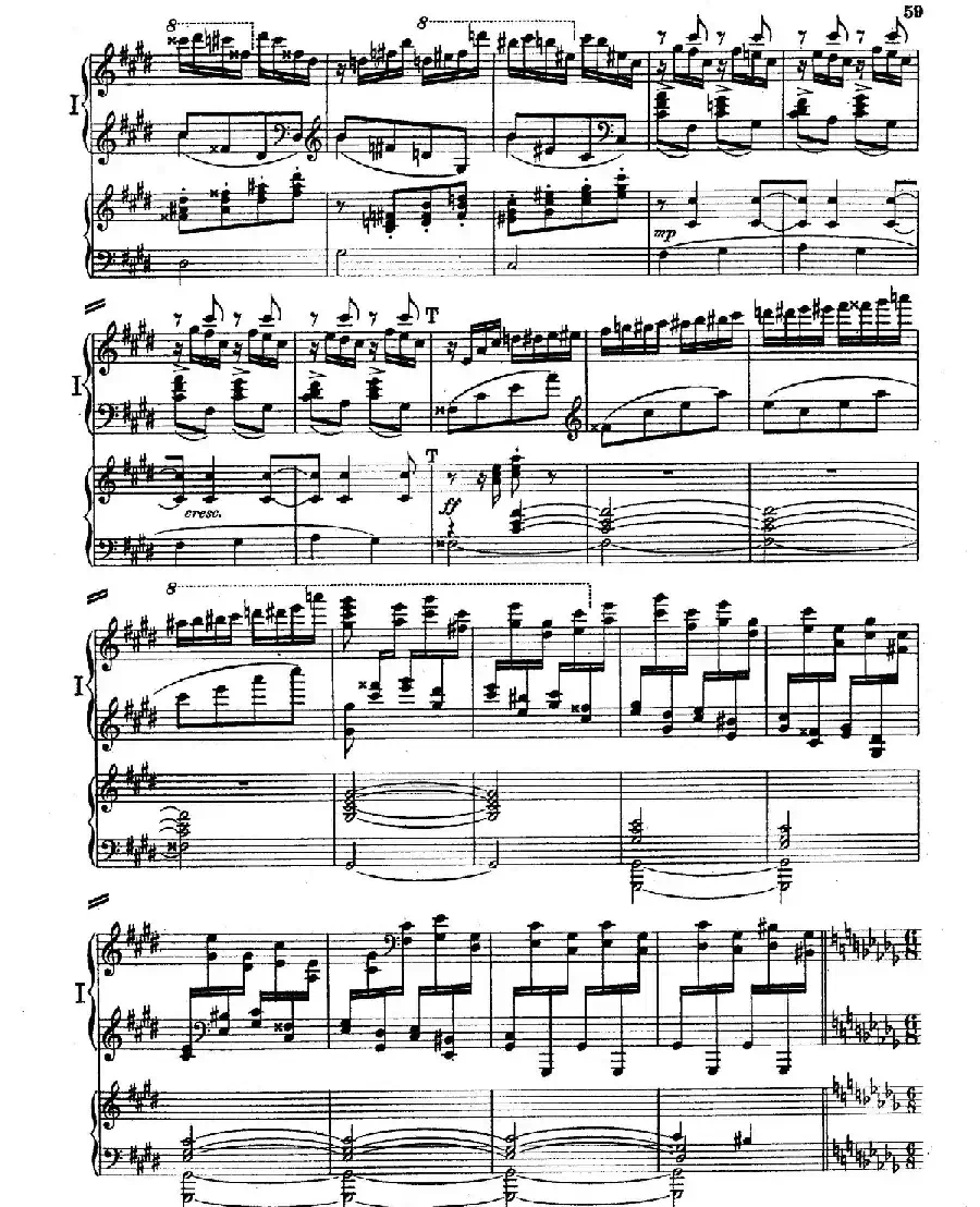 Piano Concerto in E Major Op.59（E大调钢琴协奏曲·双钢琴·第三乐章）