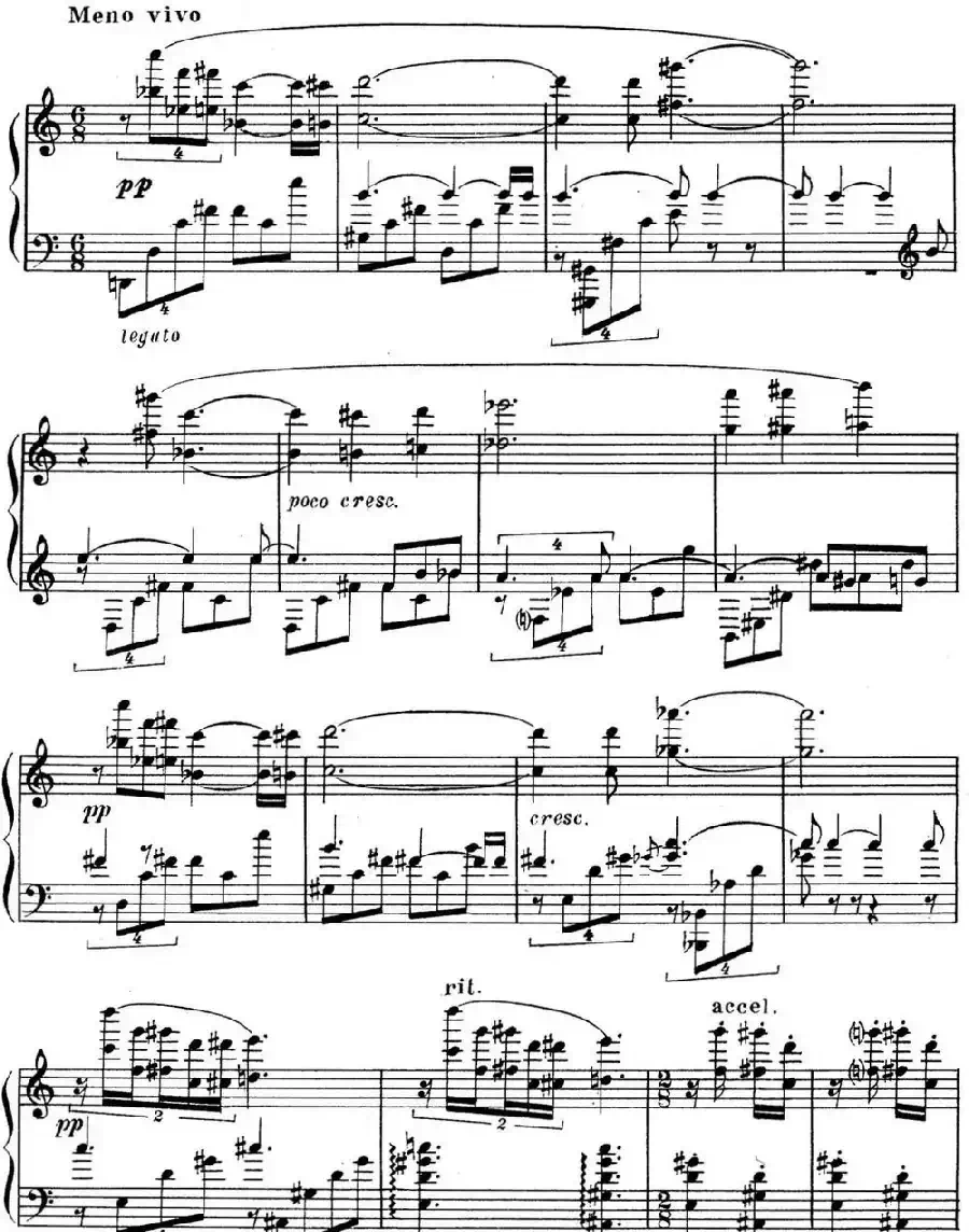 斯克里亚宾 钢琴练习曲 Op.65 No.1