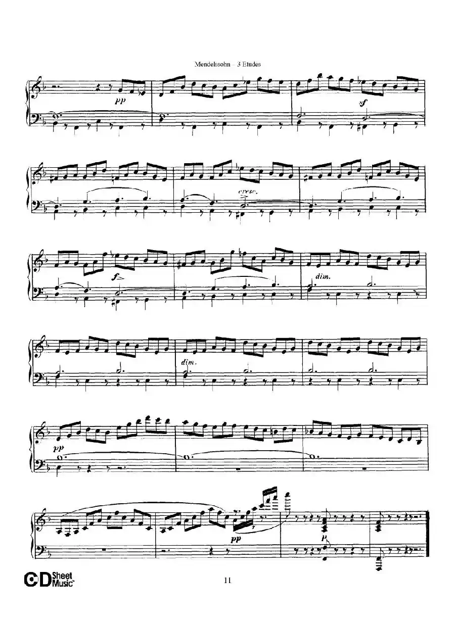 3 Etudes Op.104b（3首练习曲·2）