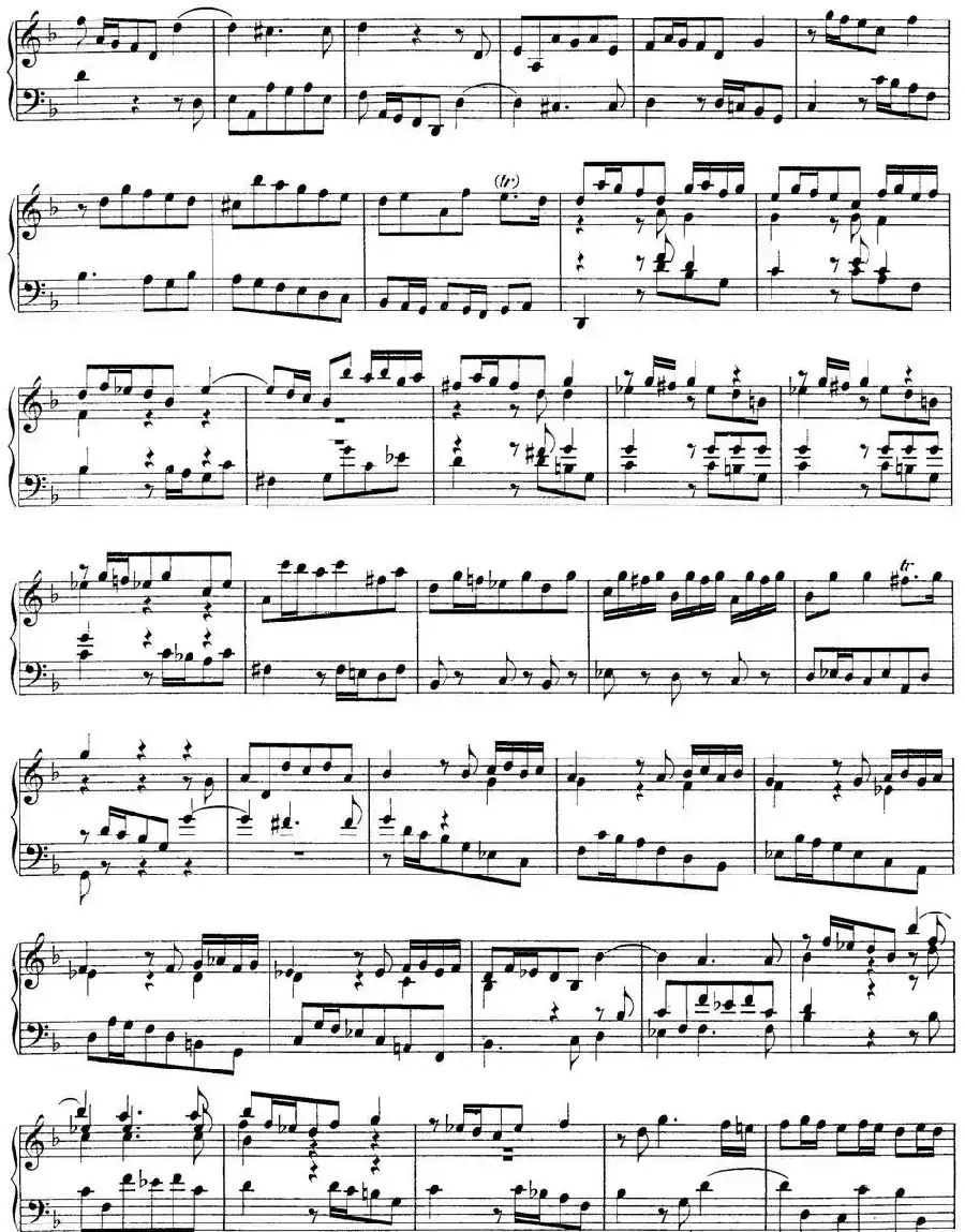 Toccata Minor BWV 913（7首托卡塔·No.4 d小调）
