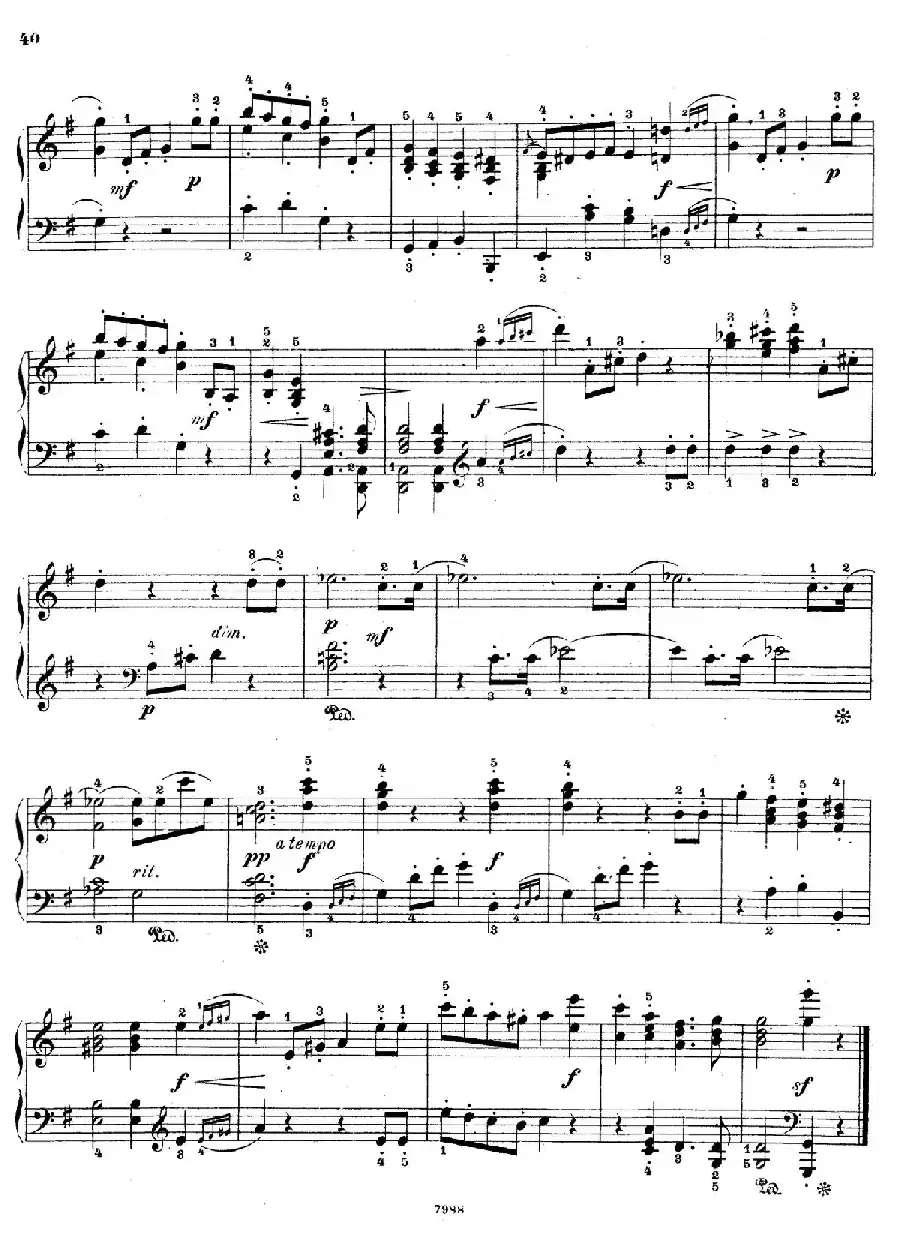 Five Sonatinas Op.70（5首钢琴小奏鸣曲·4）