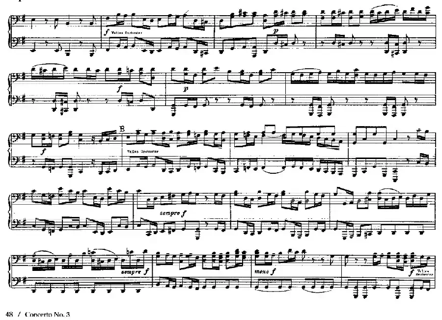 Brandenburg Concerto No.3 in G Major BWV.1048（G大调第三勃兰登堡协奏曲·四手联弹版）