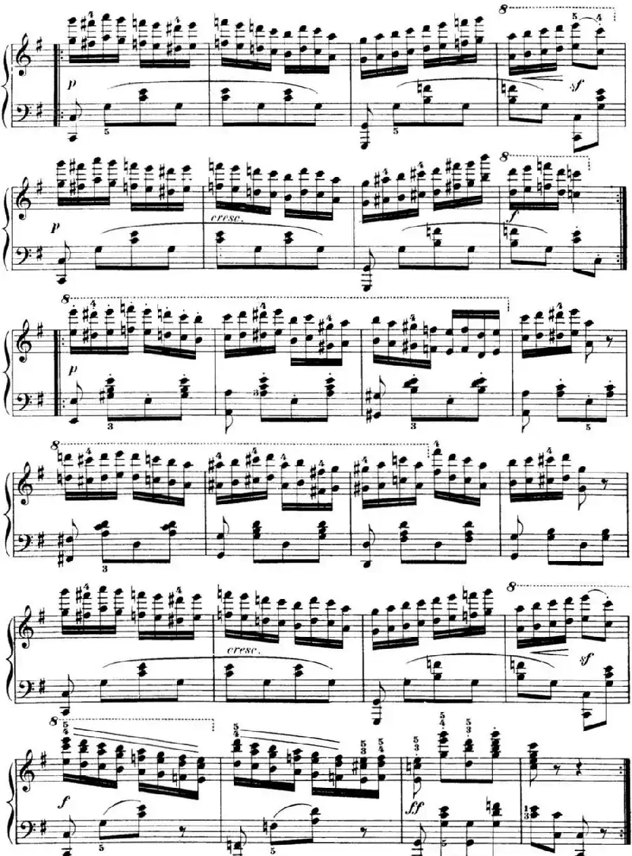 50首车尔尼Op.740钢琴手指灵巧技术练习曲(NO.49)