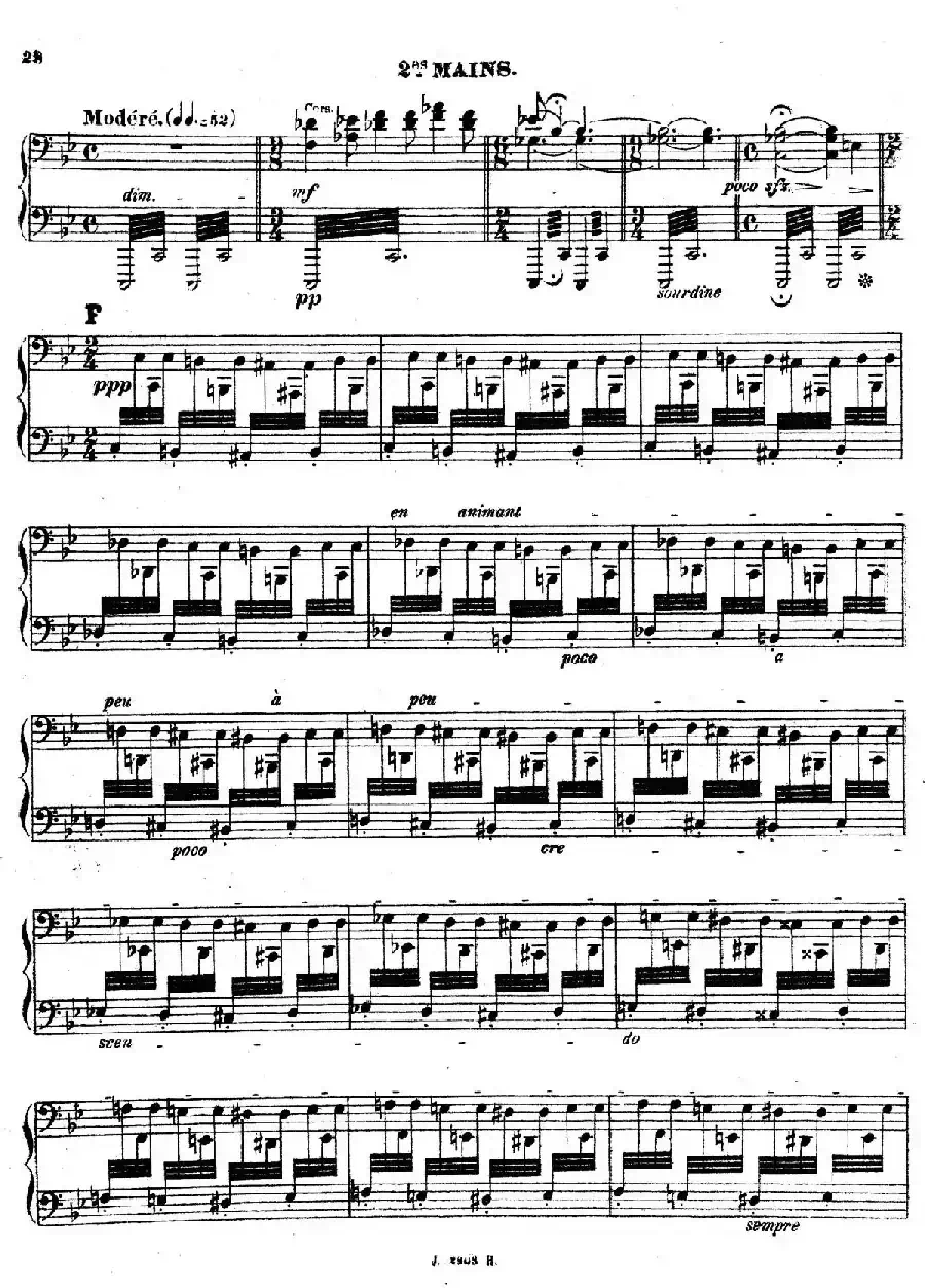 Symphony on a French Mountain Air Op.25（法国山歌交响曲·双钢琴·Ⅱ）