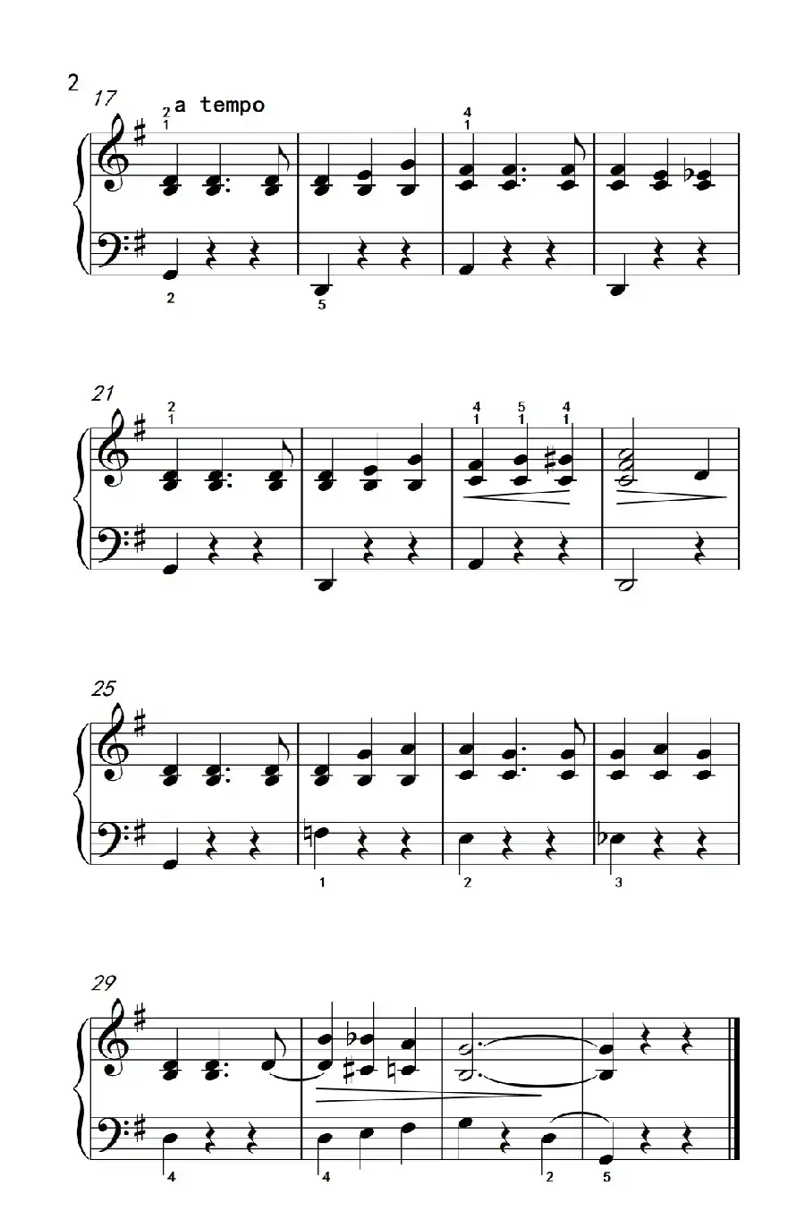 小圆舞曲(约翰·汤普森 成人钢琴教程 第一册)