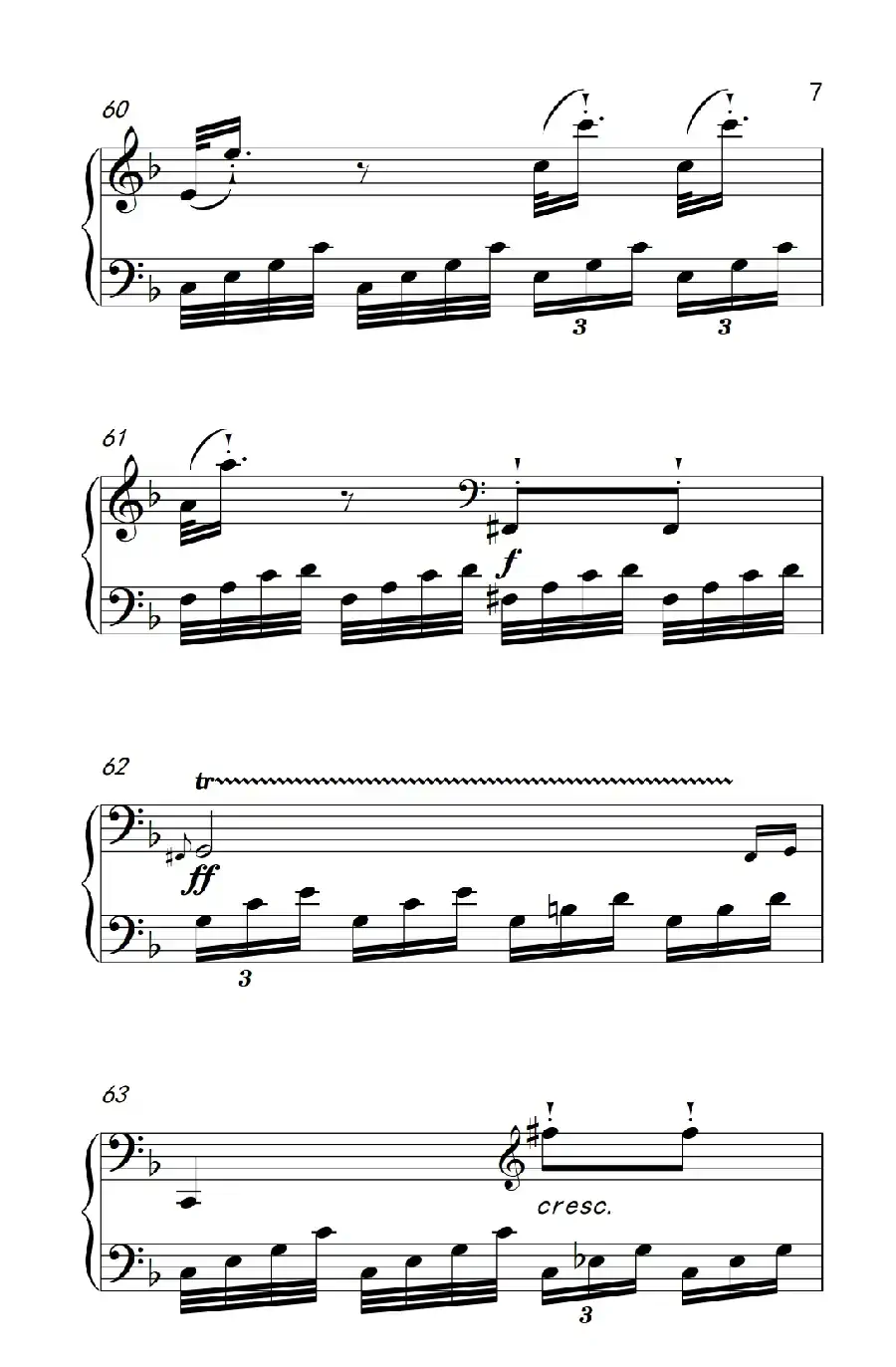 奏鸣曲 Opus 10 Nr.2 第一乐章（贝多芬奏鸣曲集 2）