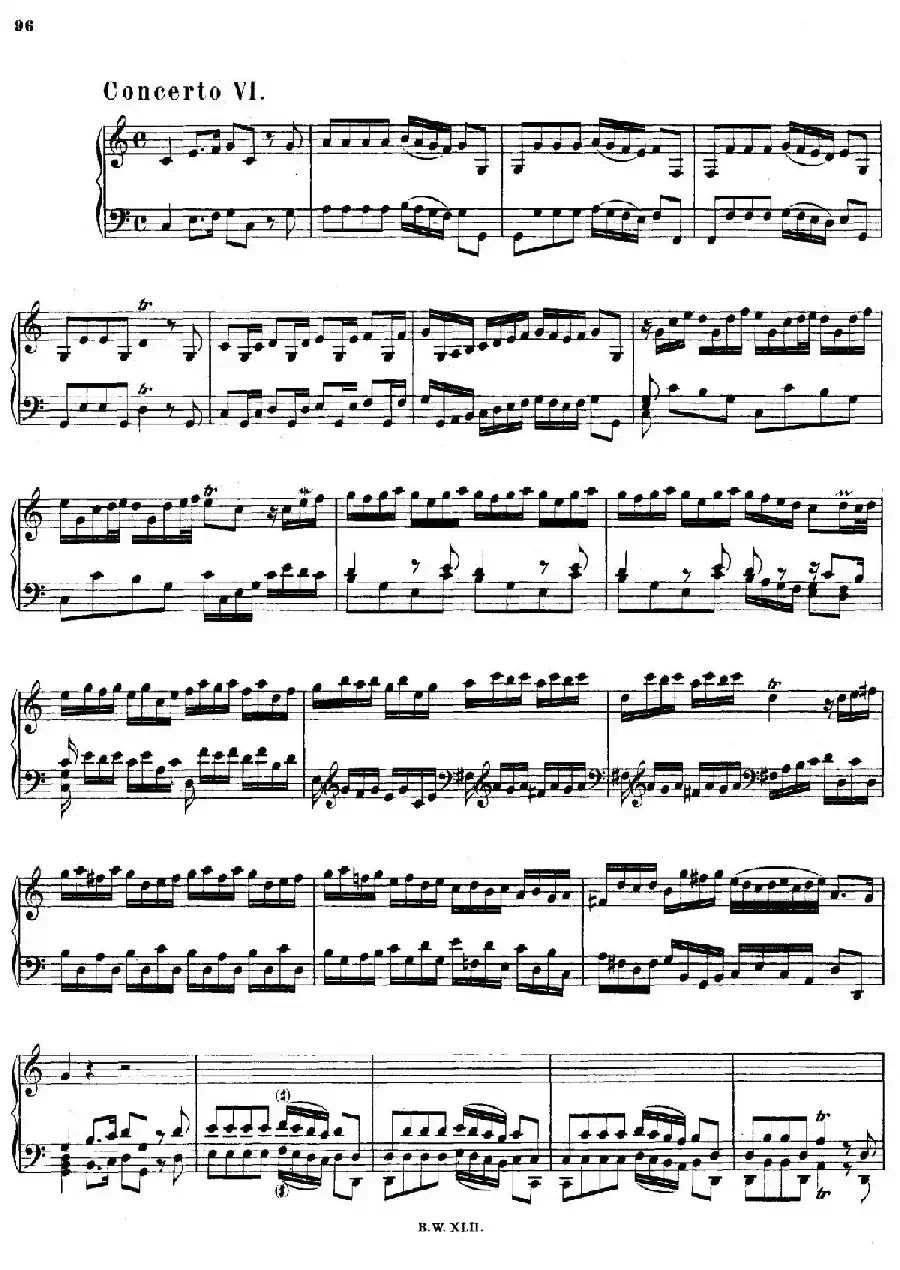 16 Concertos BWV 972-987（十六首为独奏古钢琴而作的协奏曲）（P31——40）