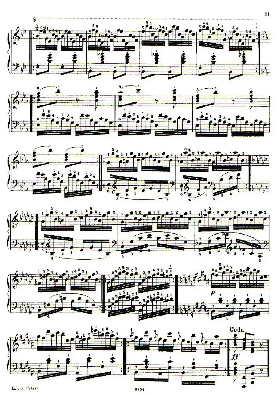 School of the Virtuoso Op.365（60首钢琴高级练习曲·12）
