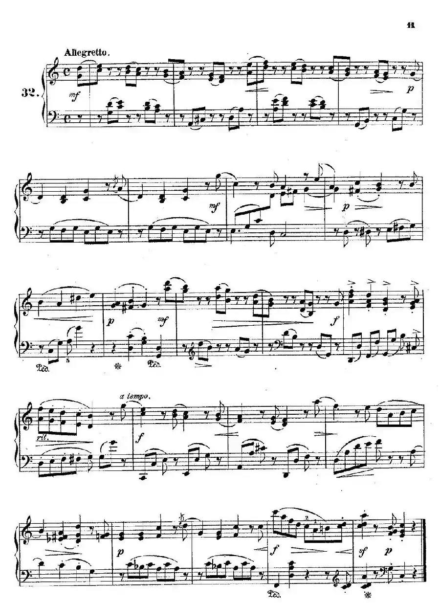 36 Etudes Rhythmiques et Melodiques Op.105（36首节奏与旋律练习曲 31—36）