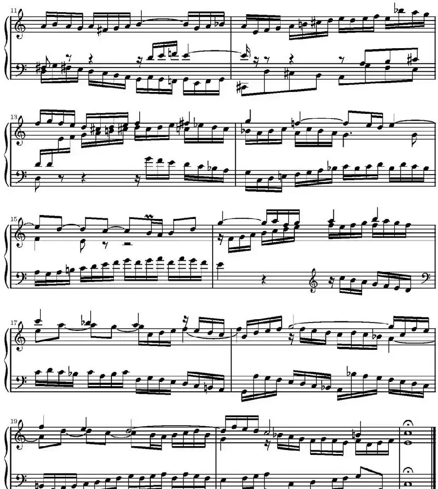 15首巴赫三部创意曲集（NO.1）