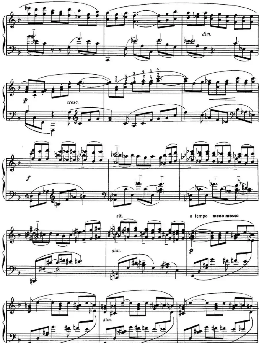 拉赫玛尼诺夫 音画练习曲16或17 Etudes tableaux Op.39 No.8