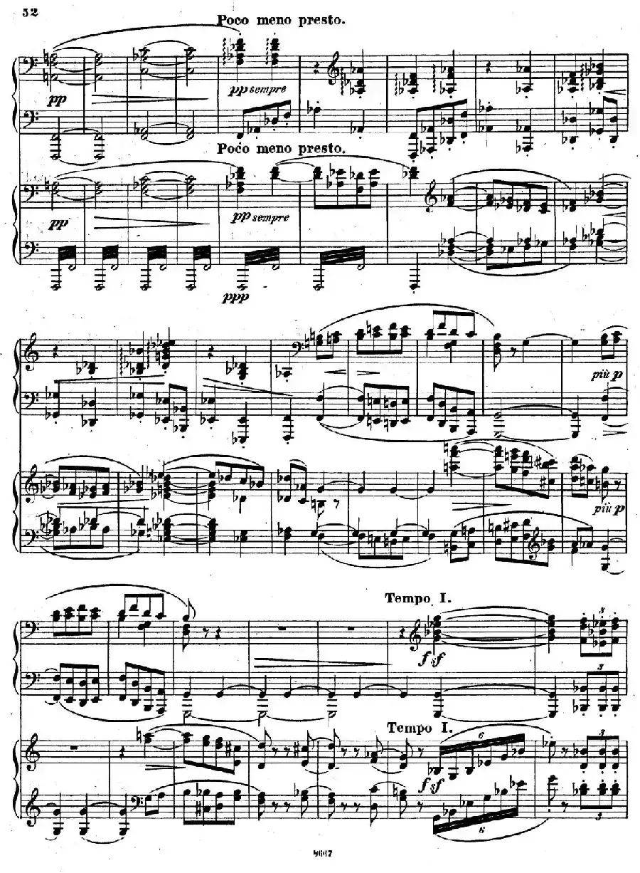 Symphony No.4 in e Minor Op.98（e小调第四交响曲·双钢琴）