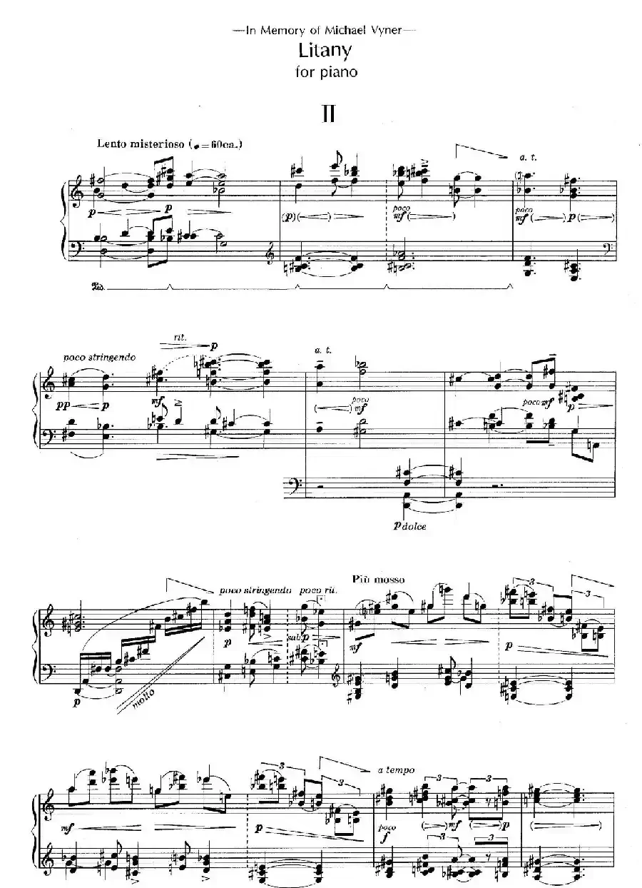 Litany（祷文·第二乐章）