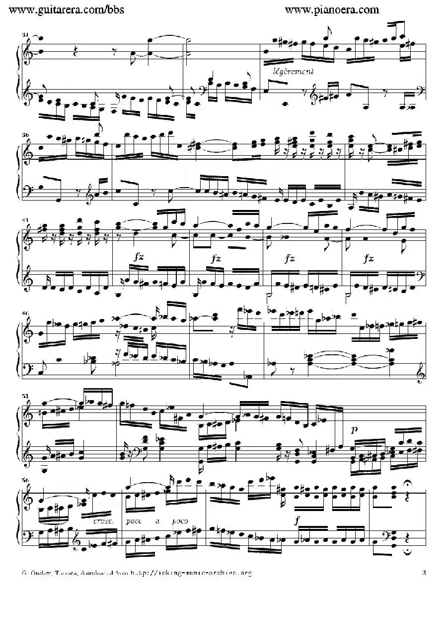 Toccata in C Major Op.6（C大调托卡塔）