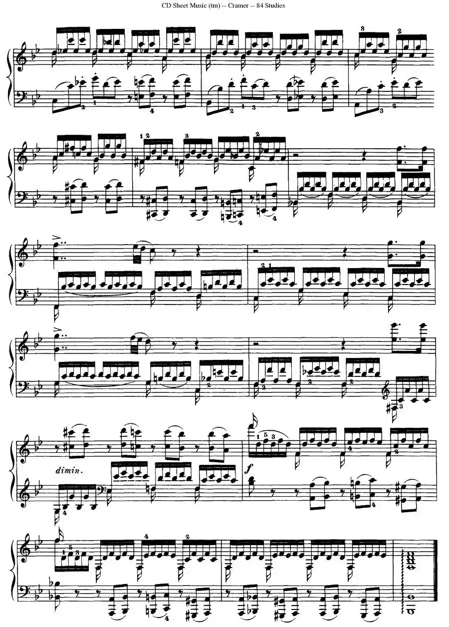 Cramer - 84 exercices（61—65）（克拉莫84首钢琴练习曲）