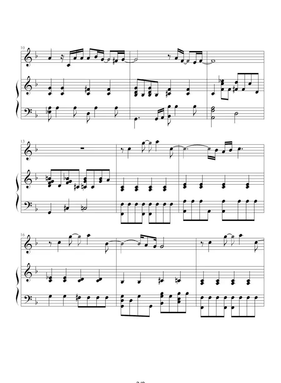 All by Myself（钢琴伴奏谱）