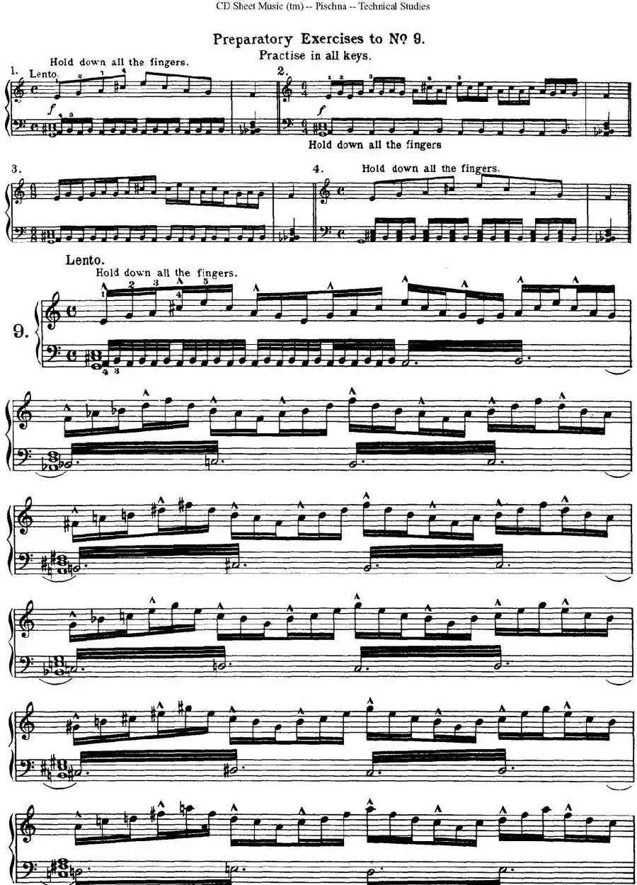 Technical Studies 60 Progressive Exercises （60首钢琴循序渐进练习曲 P11——20）