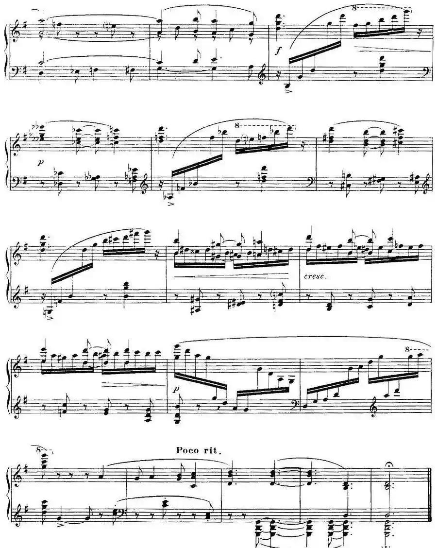 福雷13首船歌：Barcarolle No·11 in G min, Op·105
