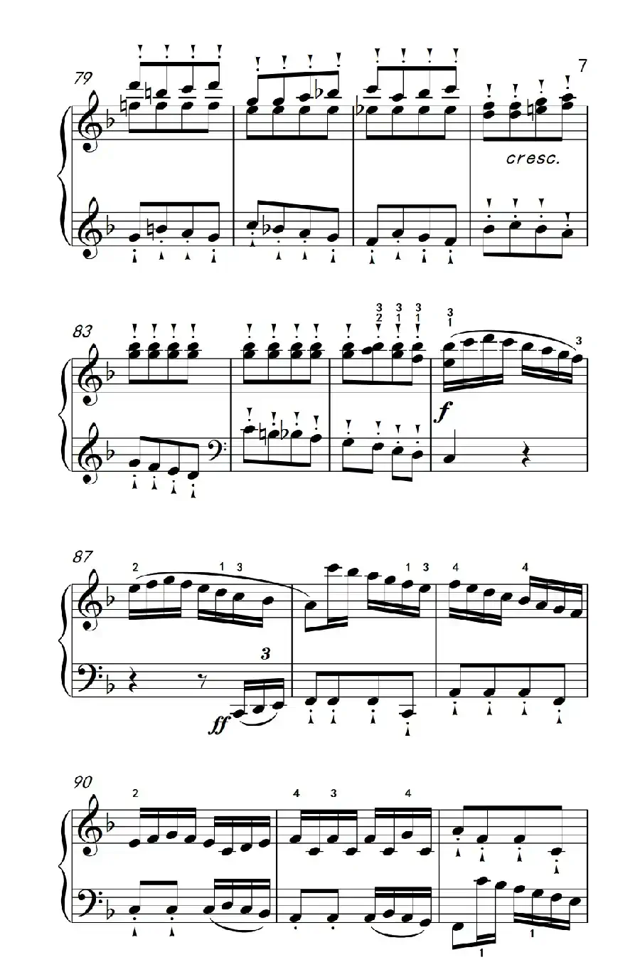 奏鸣曲 Opus 10 Nr.2 第三乐章（贝多芬奏鸣曲集 2）