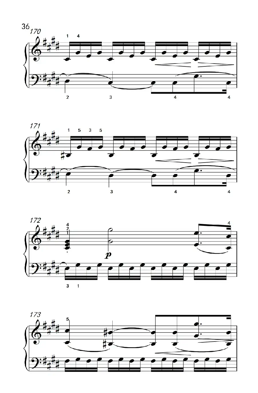 第十四号钢琴奏鸣曲（月光） 激动的急板