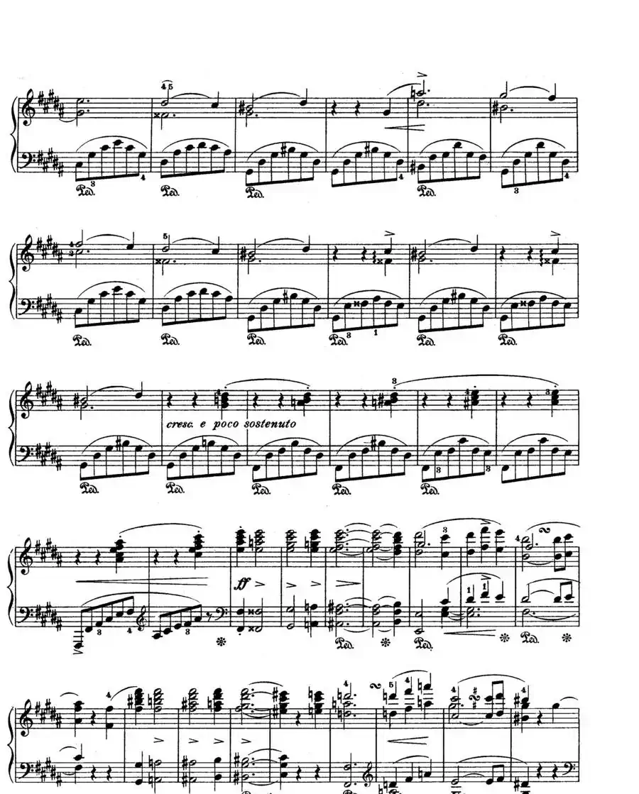 Scherzo in e flat Min Op·4（降e小调谐谑曲）
