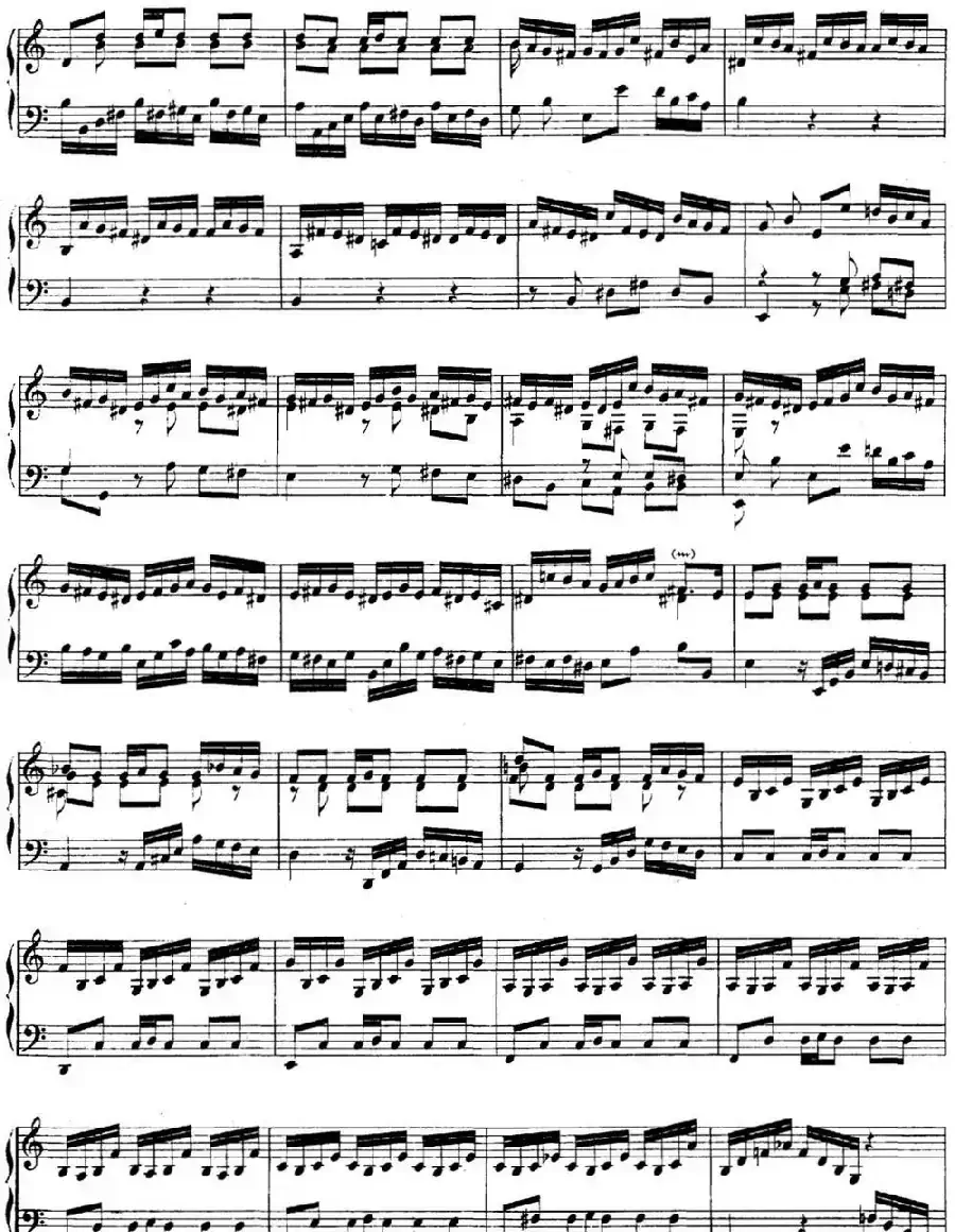 英国组曲No.2 巴赫 a小调  2nd Suite BWV 807