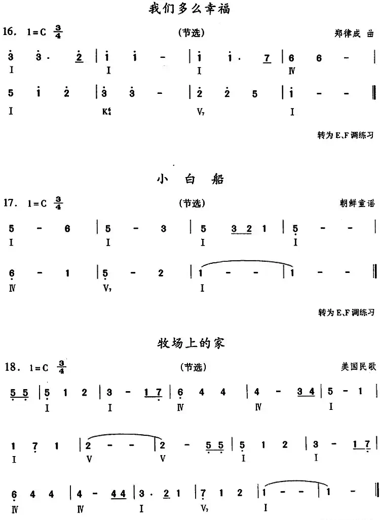 钢琴综合教程：第十二课 复习F大调音阶 和弦转位 主三和弦琶音
