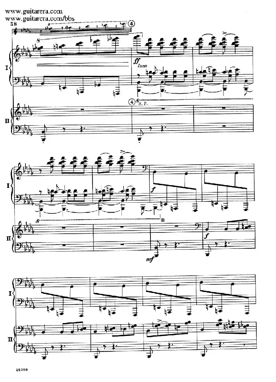 Piano Concerto Op.38（钢琴协奏曲·双钢琴·第三乐章）
