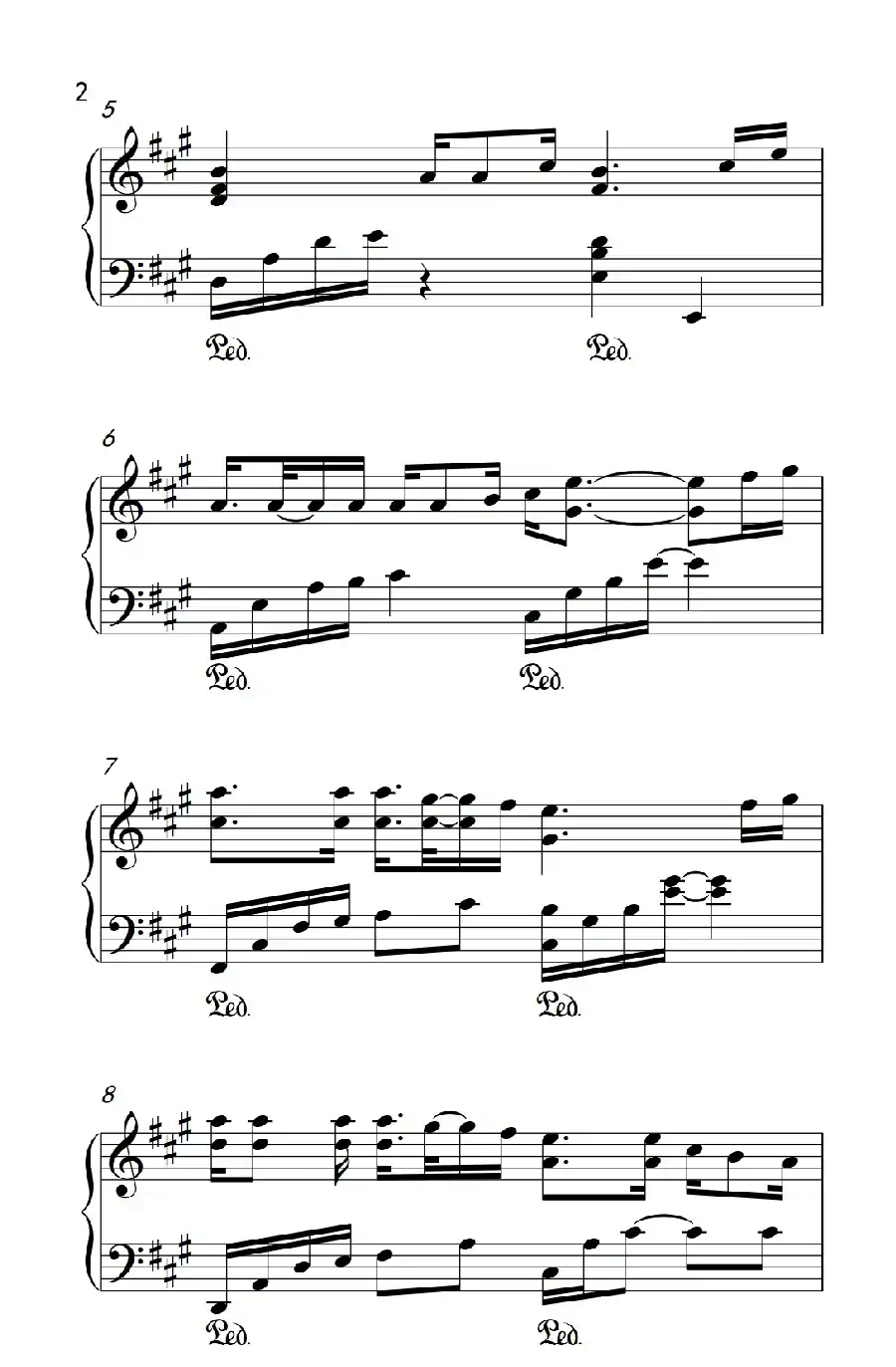 爱的代价（《弹吧音教》制谱版）