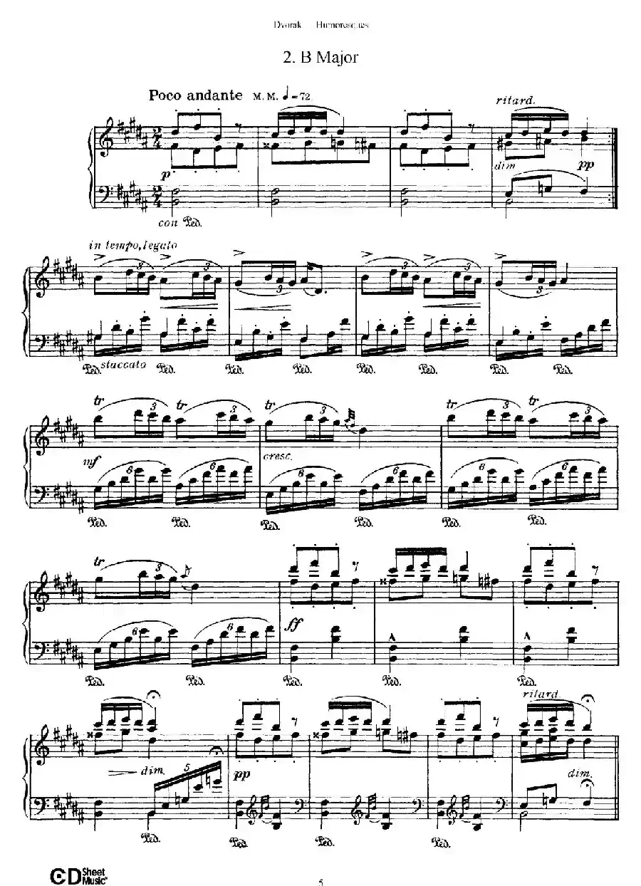 8 Humoresques Op.101（8首幽默曲·2）