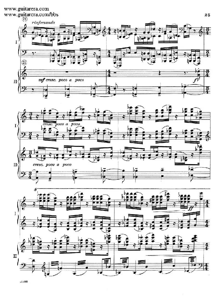 Piano Concerto Op.38（钢琴协奏曲·双钢琴·第一乐章）