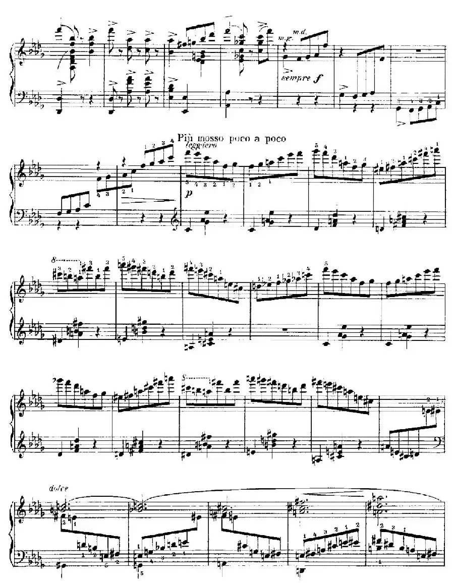4 Valses Caprice（4首随想圆舞曲）（Op.38 No. 2 in D-flat）
