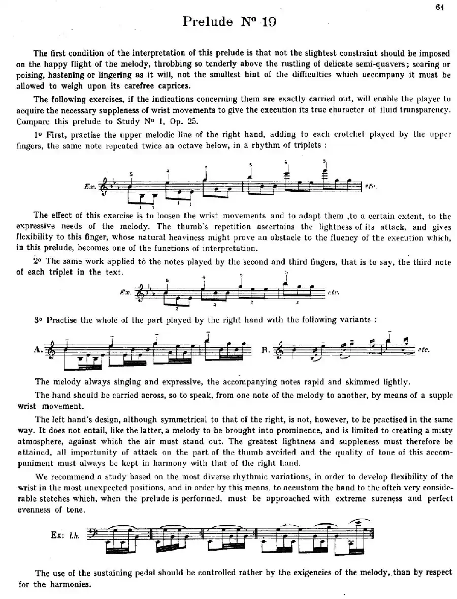 Preludes Op.28（24首前奏曲·19）
