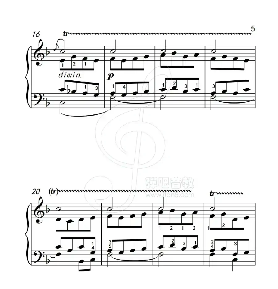 练习曲 14(克拉莫钢琴练习曲60首)