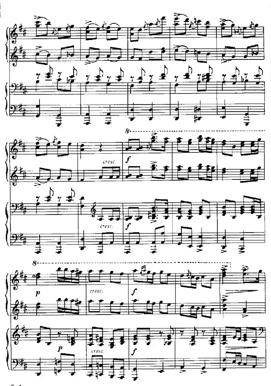 Polka in d Minor（d小调波尔卡·四手联弹）