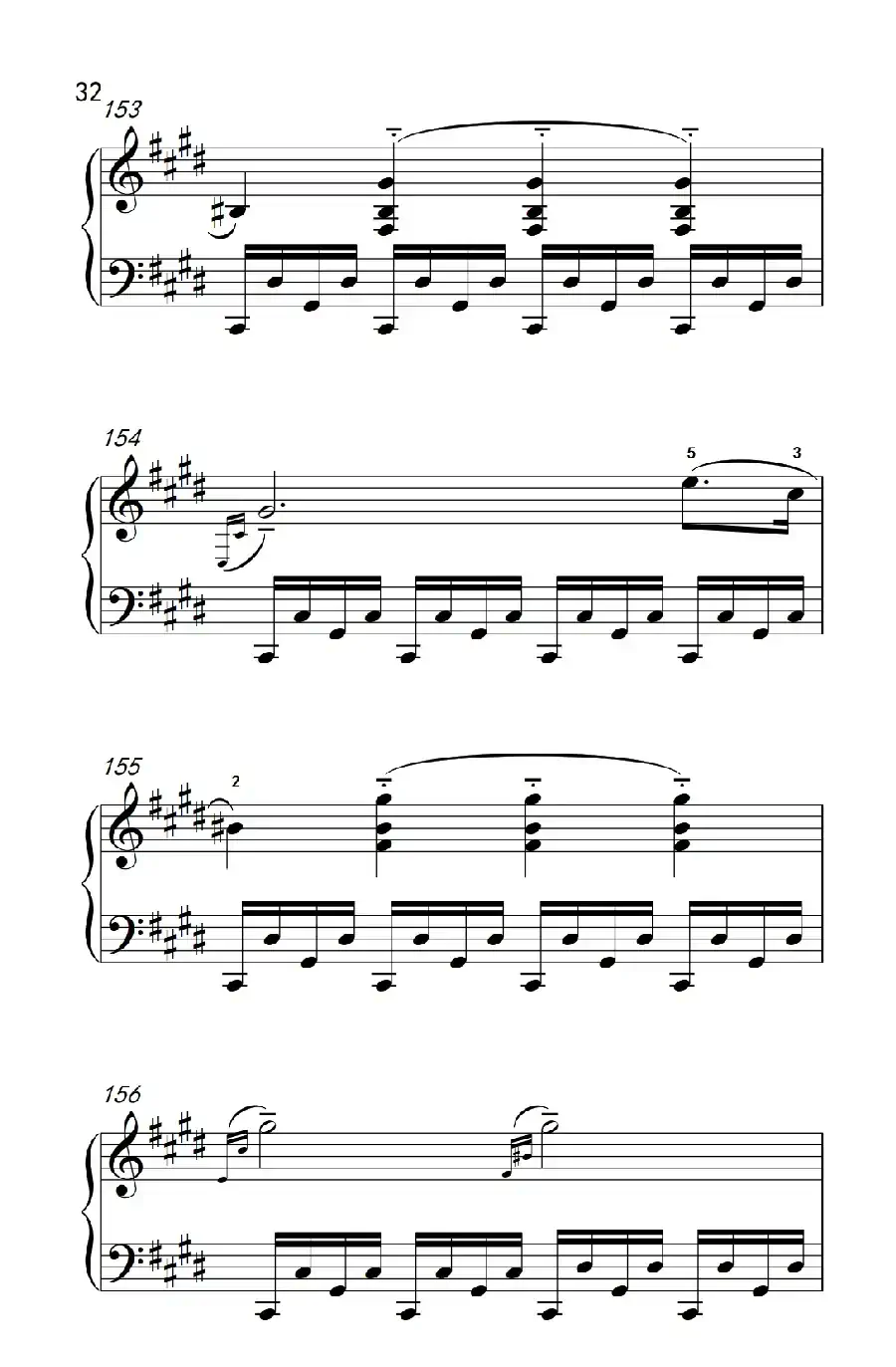 第十四号钢琴奏鸣曲（月光） 激动的急板