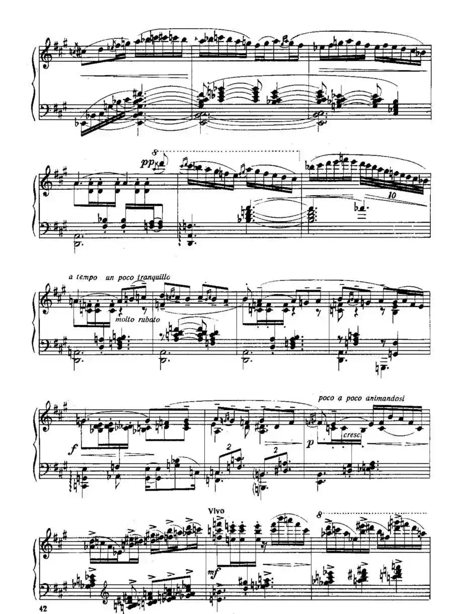 Six Préludes Exotiques Op·17（6首特色前奏曲·3）