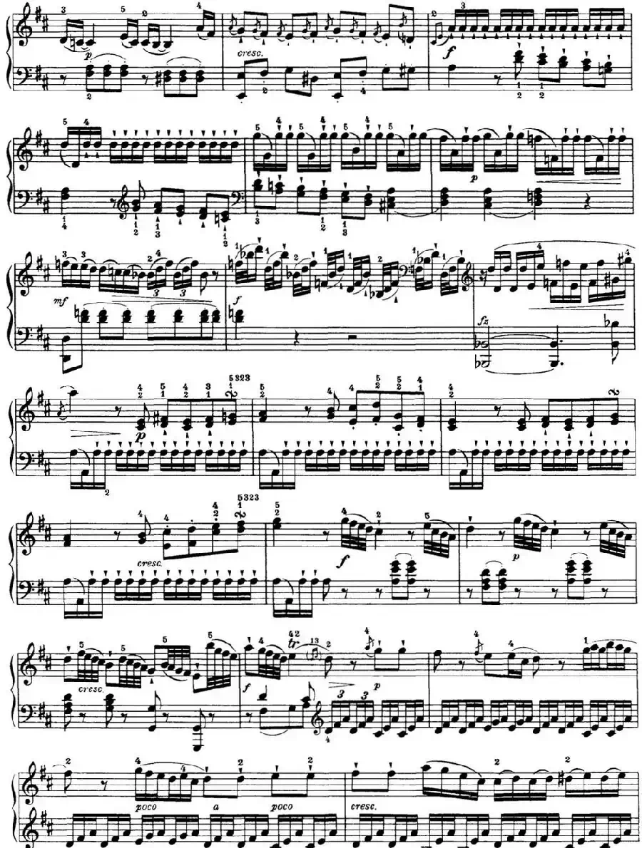 海顿 钢琴奏鸣曲 Hob XVI 19 Divertimento D major