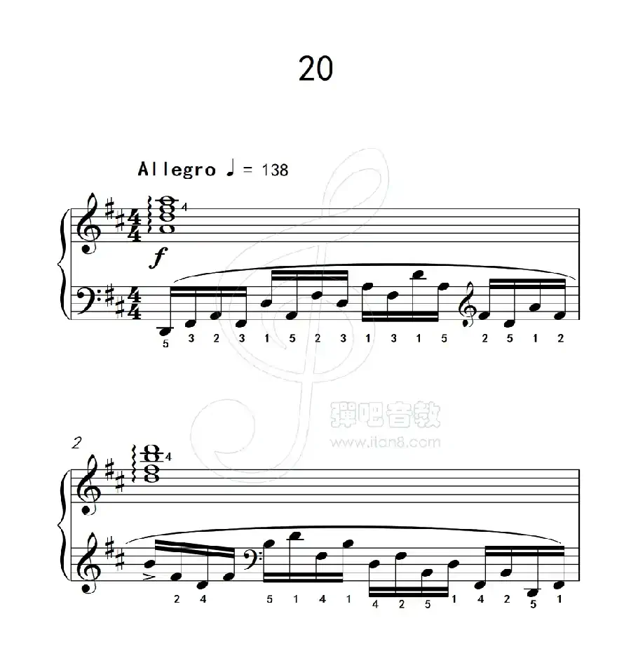 练习曲 20（克拉莫钢琴练习曲60首）