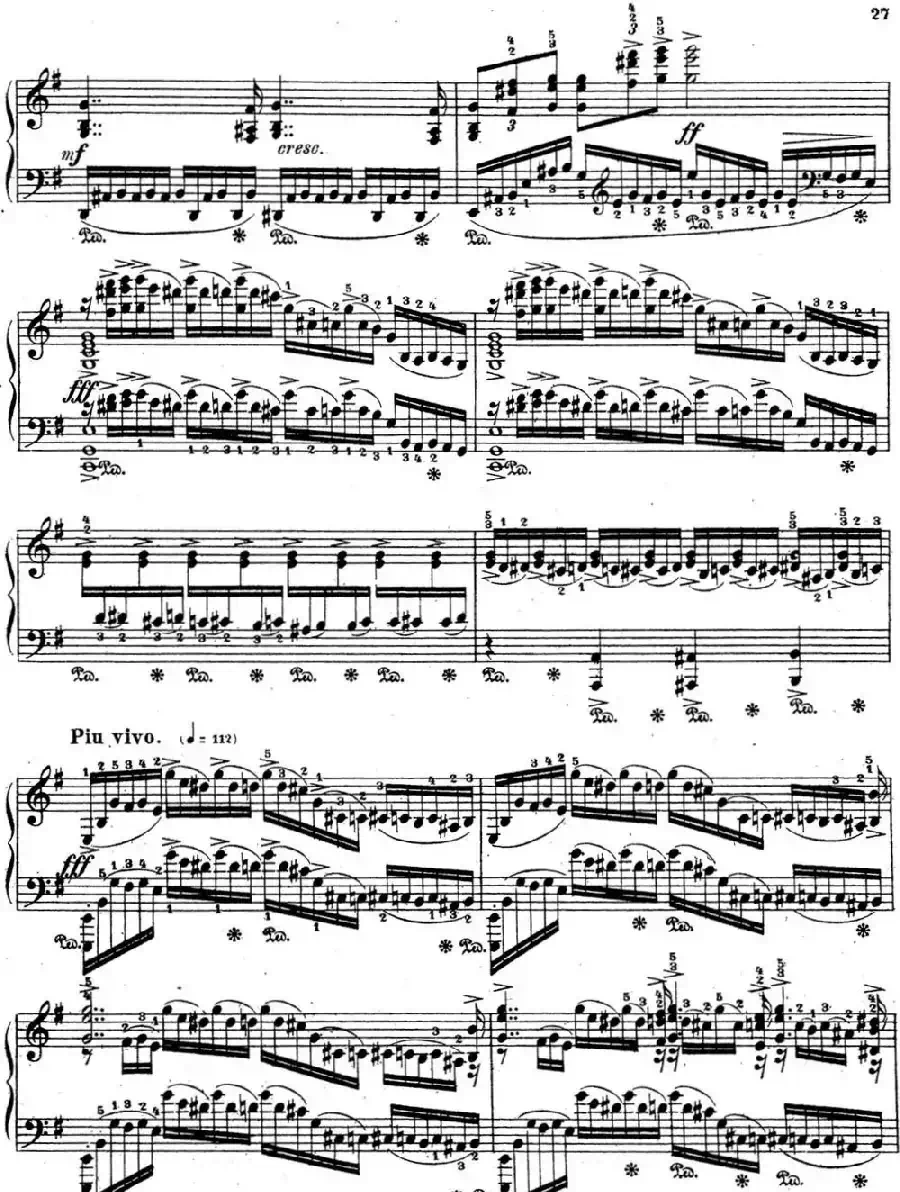 拉赫玛尼诺夫 音乐瞬间 Op.16 No.4 e小调