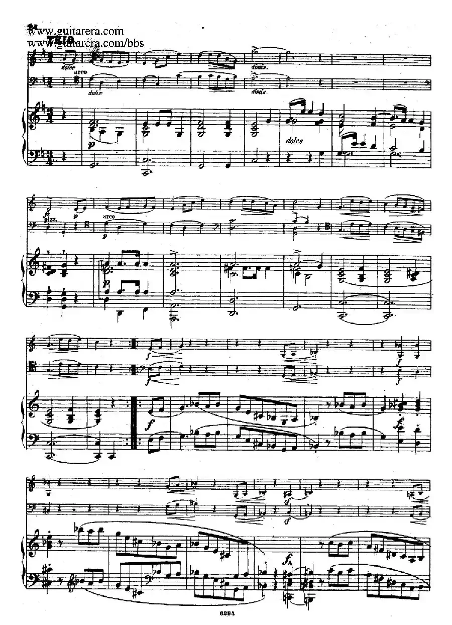 Piano Trio in g Minor Op.8（g小调钢琴三重奏）