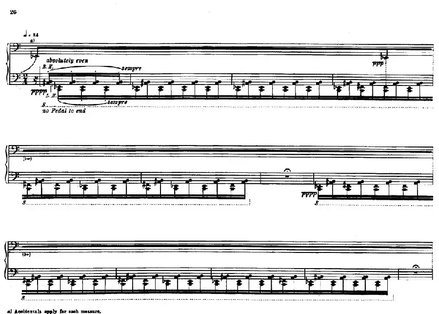 12 Etudes for Piano（博尔科姆12首钢琴练习曲·8）