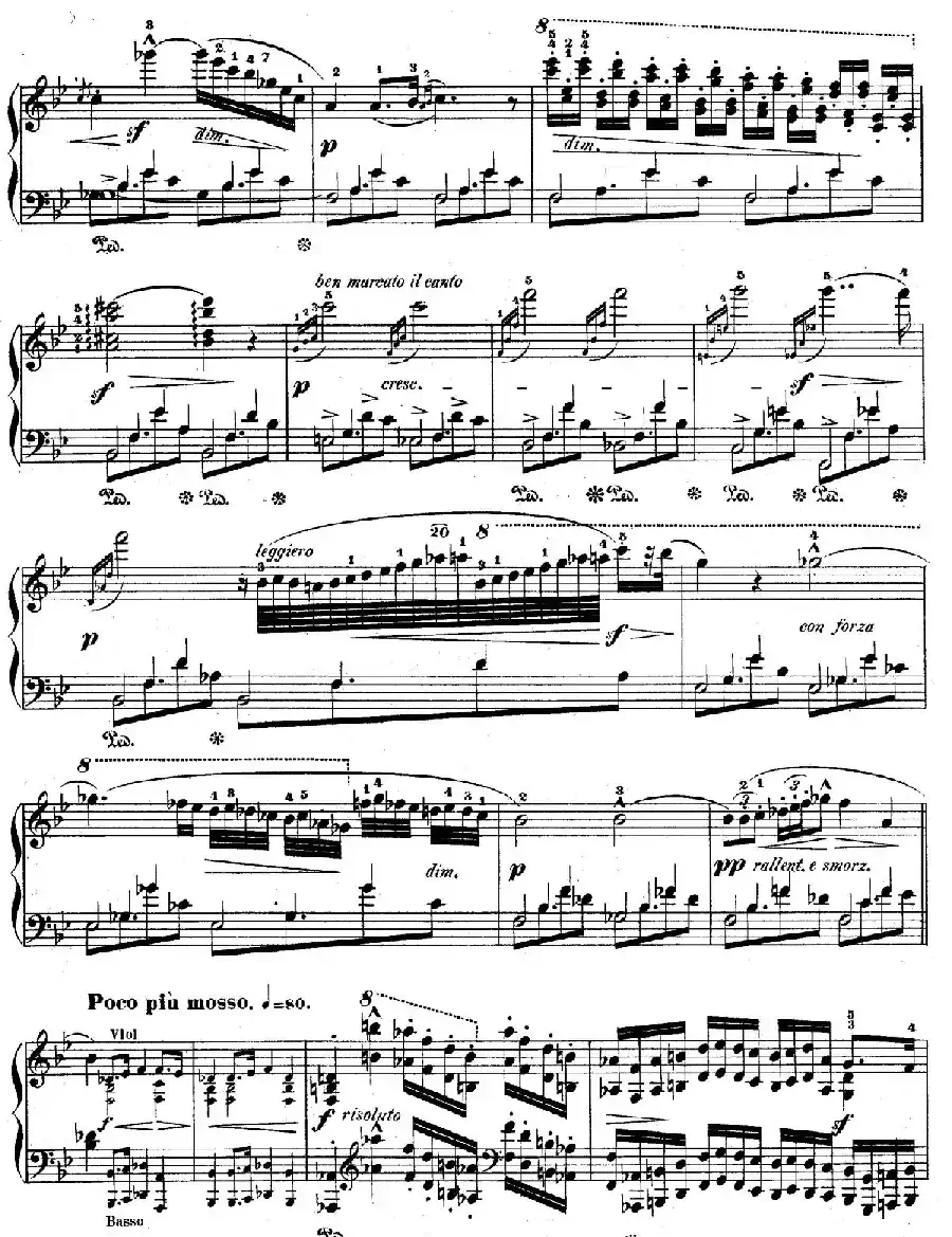 降B大调莫扎特主题变奏曲 Op.2（为钢琴与乐队而作）